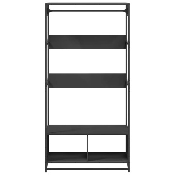 Șifonier, negru, 90x50x180 cm, lemn prelucrat - Img 4