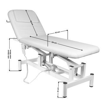Sillon Șezlong electric pentru masaj 079 1 motor alb - Img 6