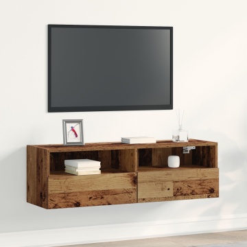Sistem de Mobilier pentru TV din Lemn Vechi 100x30x30 cm din Lemn Prelucrat - Img 1
