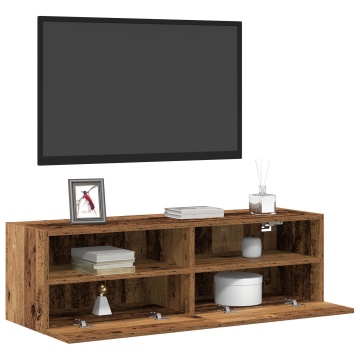 Sistem de Mobilier pentru TV din Lemn Vechi 100x30x30 cm din Lemn Prelucrat - Img 3