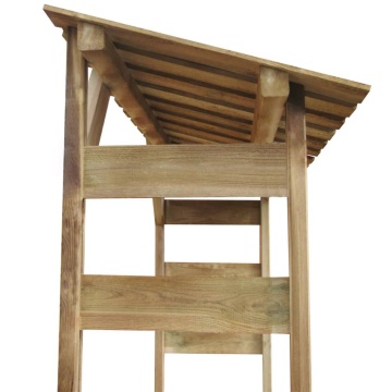 Șopron lemne de foc, 150 x 44 x 176 cm, lemn de pin tratat - Img 4