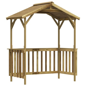 Șopron pentru grătar, 163,5x93x210 cm, lemn de pin tratat - Img 1