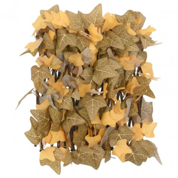 Spalier frunze arțar artificiale extensibil, oranj, 180x30 cm - Img 4