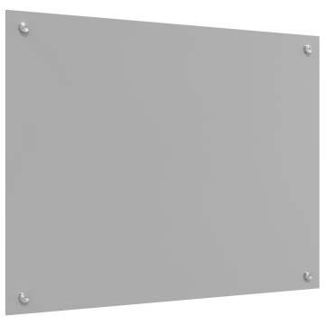 Spate de bucătărie Gri deschis 80x50x0,6 cm Sticlă securizată - Img 4