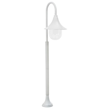 Stâlp de iluminat pentru grădină, alb, 120 cm, aluminiu, E27 - Img 1