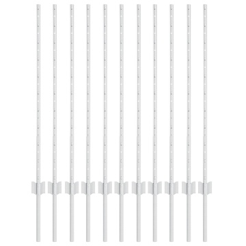Stâlpi de Fencing 22 pcs Canal U 100 cm Oțel Zincat - Img 2