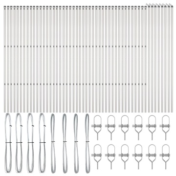 Stâlpi de gard. 52 buc., Ø32 mm, 210 cm, oțel zincat - Img 2