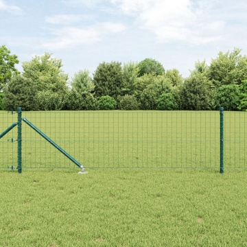 Stâlpi de gard cu vârf 52 buc Ø32 mm 120 cm Oțel galvanizat - Img 1