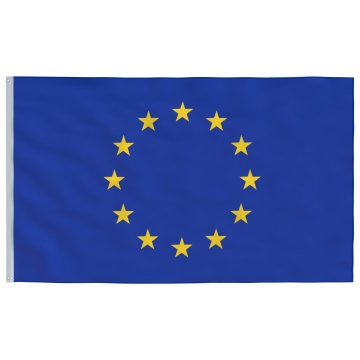 Steag Europa și stâlp din aluminiu, 5,55 m - Img 4