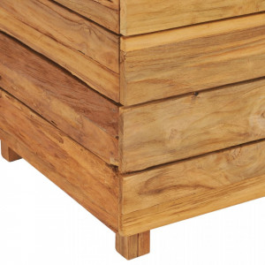 Strat înălțat, 50 x 40 x 72 cm, lemn de tec reciclat și oțel - Img 6