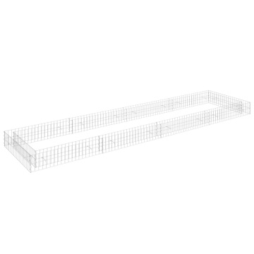 Strat înălțat de gabion, 400x100x20 cm, oțel galvanizat - Img 2