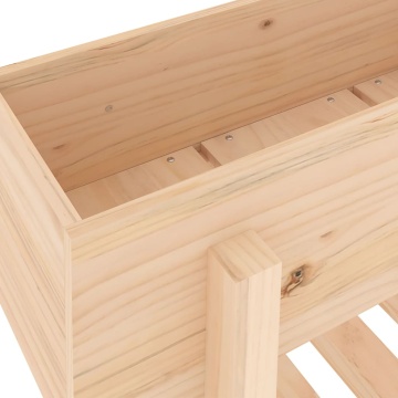 Strat înălțat de grădină, 101x30x69 cm, lemn masiv de pin - Img 6