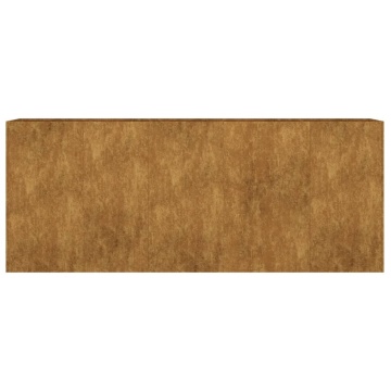 Strat înălțat de grădină, 200x40x80 cm, oțel corten - Img 4