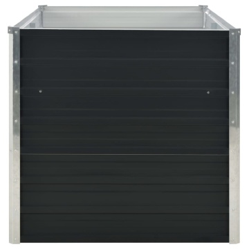 Strat înălțat de grădină antracit 160x80x77 cm oțel galvanizat - Img 4