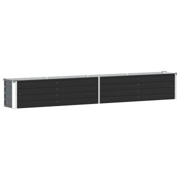 Strat înălțat de grădină antracit 320x40x45 cm oțel galvanizat - Img 2