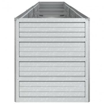 Strat înălțat de grădină argintiu 320x40x45 cm oțel galvanizat - Img 7