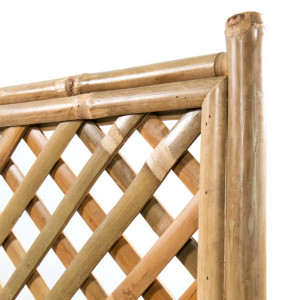 Strat înălțat de grădină cu spalier din bambus, 70 cm - Img 6