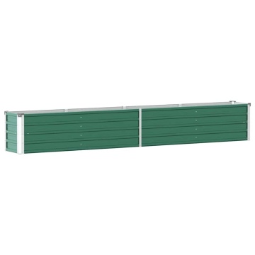 Strat înălțat de grădină, verde, 320x40x45 cm, oțel galvanizat - Img 7