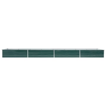 Strat înălțat de grădină, verde, 600x80x45 cm, oțel galvanizat - Img 3