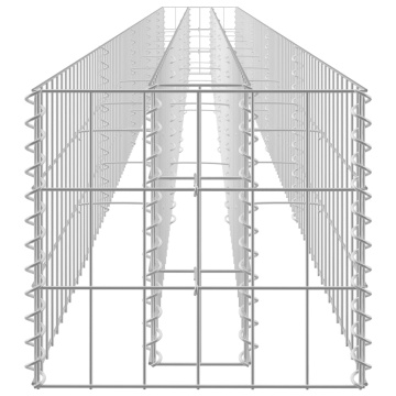 Strat înălțat gabion, 450 x 30 x 30 cm, oțel galvanizat - Img 7