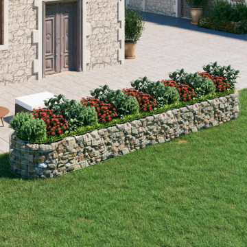 Strat înălțat gabion, 500x100x50 cm, fier galvanizat - Img 1