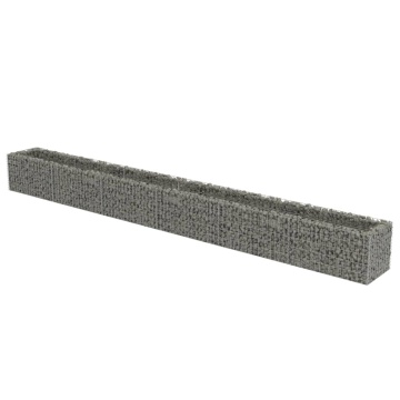 Strat înălțat gabion, 540 x 50 x 50 cm, oțel galvanizat - Img 2