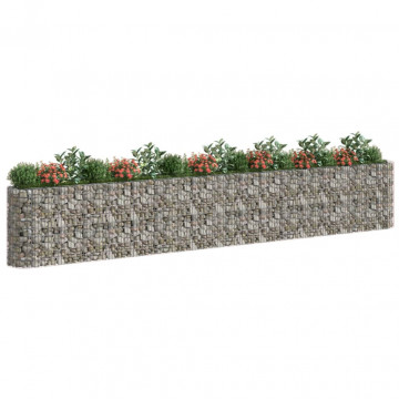 Strat înălțat gabion, 610x50x100 cm, fier galvanizat - Img 3