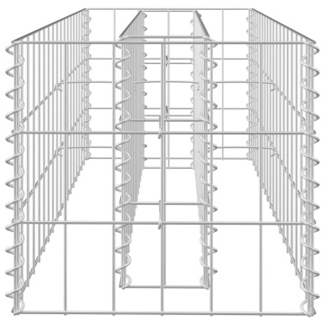 Strat înălțat gabion, 90 x 30 x 30 cm, oțel galvanizat - Img 7