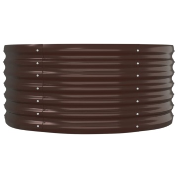 Strat înălțat grădină 152x80x36 cm oțel vopsit electrostatic - Img 4