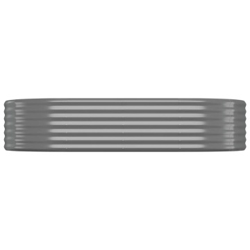 Strat înălțat grădină 175x100x36 cm oțel vopsit electrostatic - Img 3