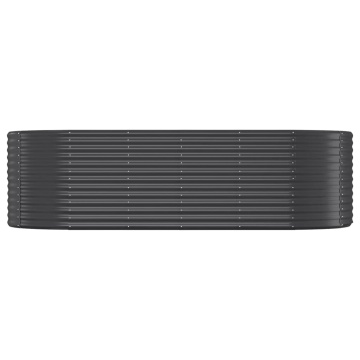 Strat înălțat grădină 249x100x68 cm oțel vopsit electrostatic - Img 3