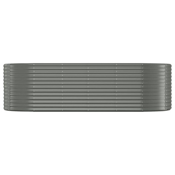 Strat înălțat grădină 249x100x68 cm oțel vopsit electrostatic - Img 3