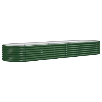 Strat înălțat grădină 296x80x36 cm oțel vopsit electrostatic - Img 2