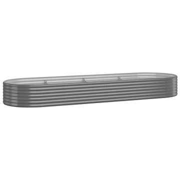 Strat înălțat grădină 322x100x36 cm oțel vopsit electrostatic - Img 2
