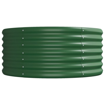 Strat înălțat grădină 368x80x36 cm oțel vopsit electrostatic - Img 4