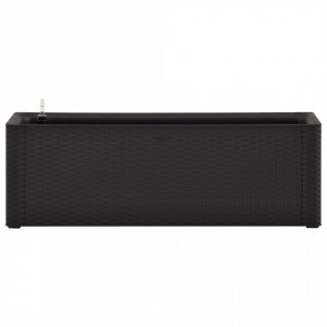 Strat înălțat grădină sistem auto-udare, antracit, 100x43x33 cm - Img 4