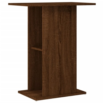 Suport acvariu, stejar maro, 60,5x36x72,5 cm, lemn prelucrat - Img 2