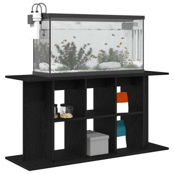 Suport acvariu Stejar negru 120x40x60 cm Lemn prelucrat - Img 4