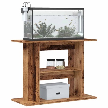 Suport de acvariu, lemn vechi, 80x35x60 cm, lemn prelucrat - Img 3