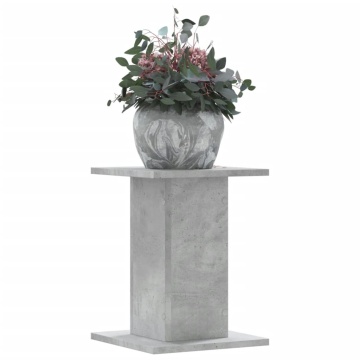 Suport de plante, 2 buc., gri beton, 30x30x40 cm lemn prelucrat - Img 1