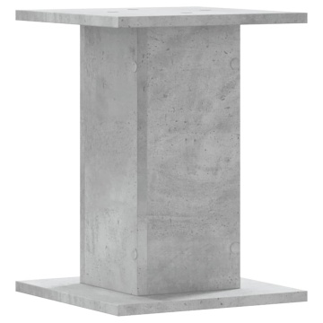 Suport de plante, 2 buc., gri beton, 30x30x40 cm lemn prelucrat - Img 6