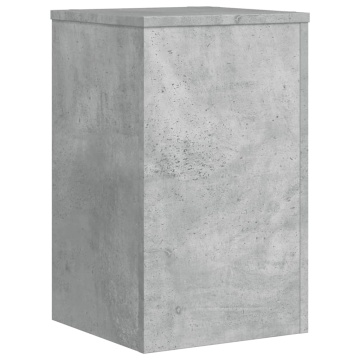 Suport de plante, 2 buc., gri beton, 30x30x50 cm lemn prelucrat - Img 6