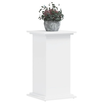 Suport de plante, alb, 33x33x60 cm, lemn prelucrat - Img 3
