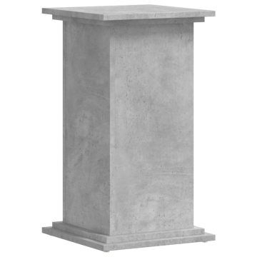 Suport de plante, gri beton, 33x33x60 cm, lemn prelucrat - Img 2