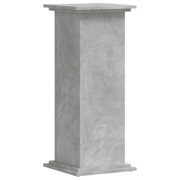Suport de plante, gri beton, 33x33x80 cm, lemn prelucrat - Img 2