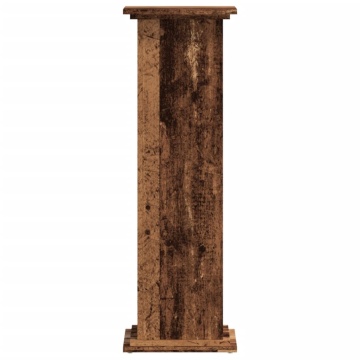Suport de plante, lemn vechi, 33x33x100 cm, lemn prelucrat - Img 4