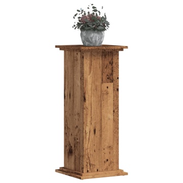 Suport de plante, lemn vechi, 33x33x80 cm, lemn prelucrat - Img 3