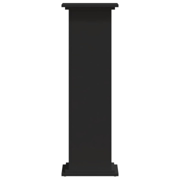 Suport de plante, negru, 33x33x100 cm, lemn prelucrat - Img 8