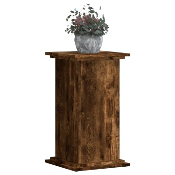 Suport de plante, stejar fumuriu, 33x33x60 cm, lemn prelucrat - Img 3