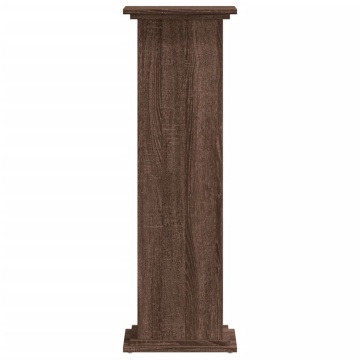 Suport de plante, stejar maro, 33x33x100 cm, lemn prelucrat - Img 4